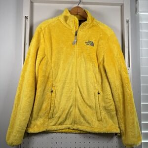 The North Face Osito Jacket Women Medium Yellow Fleece Full Zip Gorpcore Outdoor